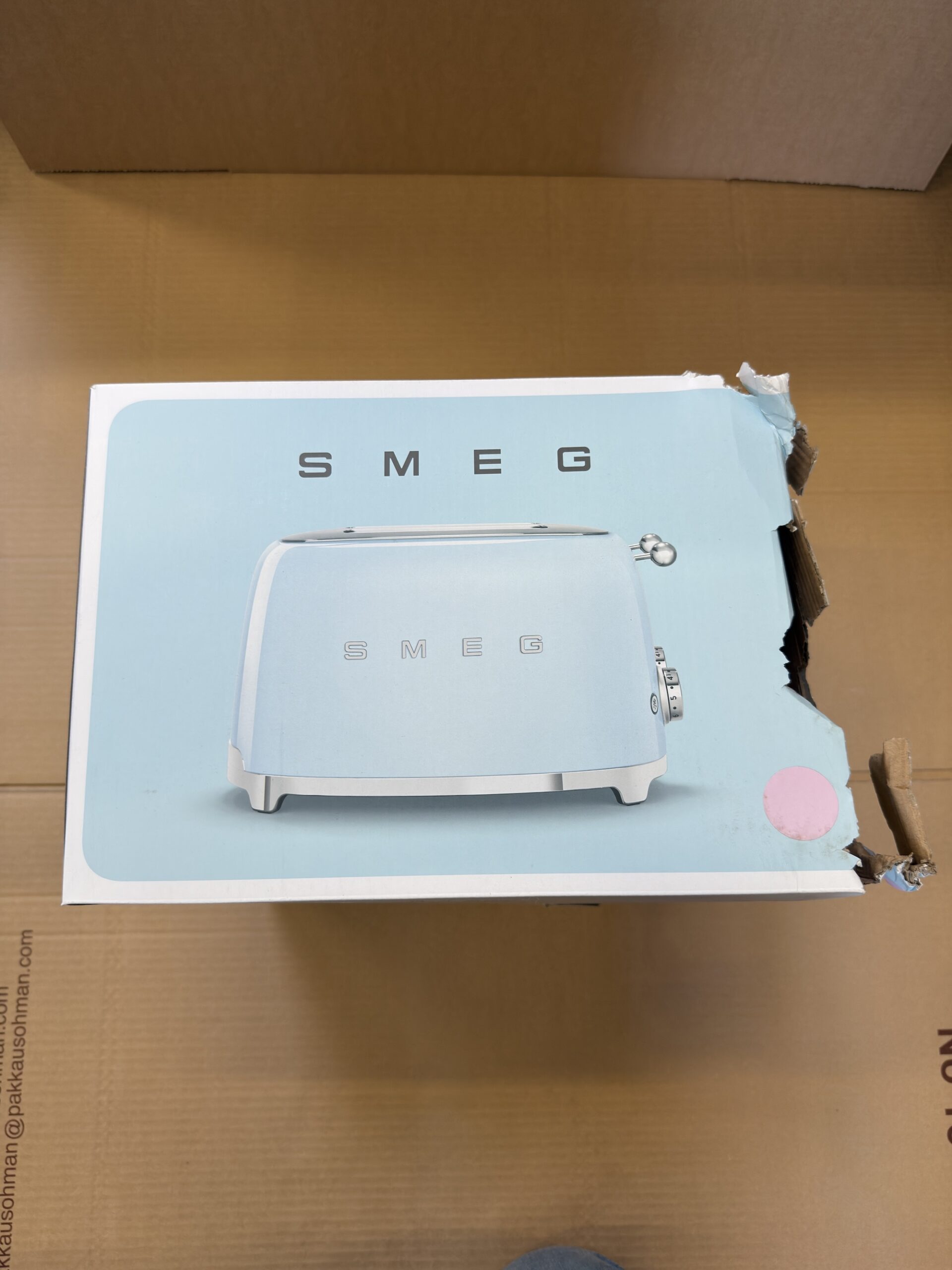 Smeg TSF03PKEU 4-viipaleen leivänpaahdin, vaaleanpunainen